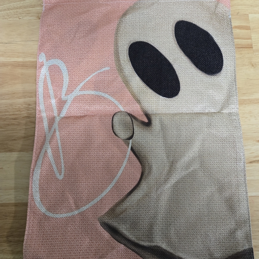 Halloween pink Ghost Garden Flag